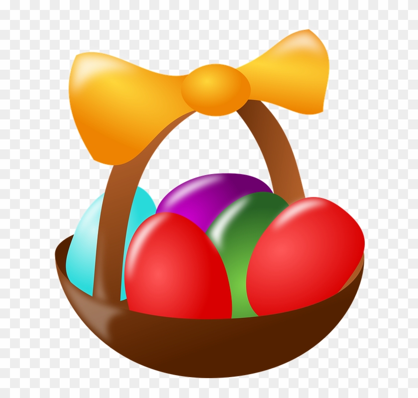 Here's To Our Easter Feaster - Easter Egg Basket Clip Art #362795