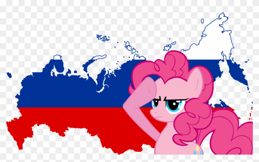 Pinkie Pie Salutes Russia By Shitalloverhumanity - Russia Flag And Map Baby Blanket #362818