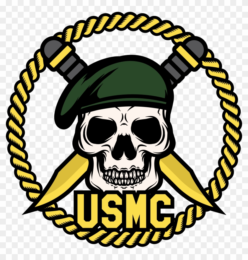 Skull United States Marine Corps Marines Soldier - Marine Skull #362974