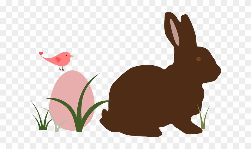 Holiday Silhouette, Spring, Bird, Grass, Bunny, Egg, - Rabbit Silhouette #363048