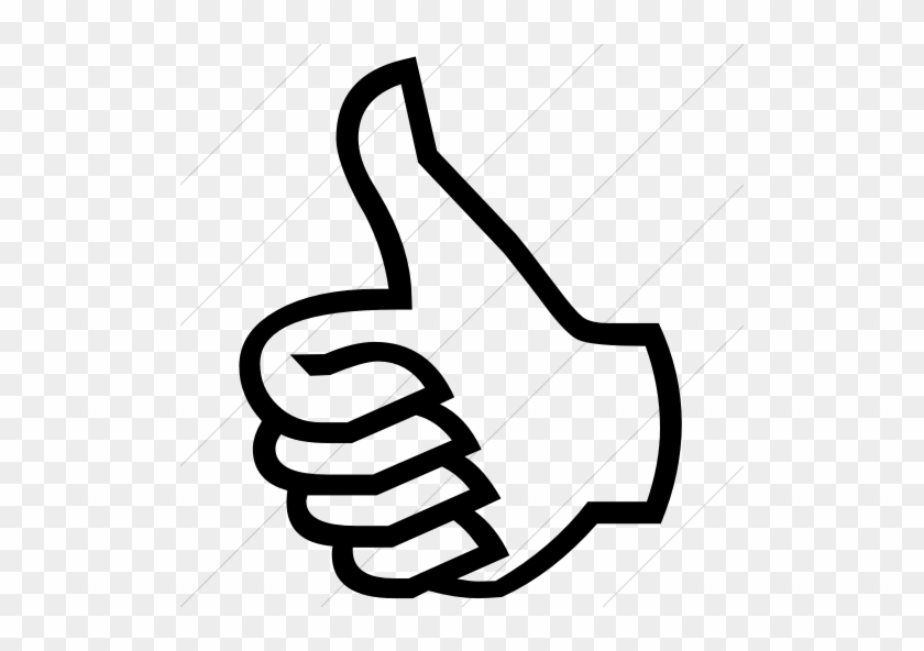 Thumbs Up Cartoon Hand Sticker