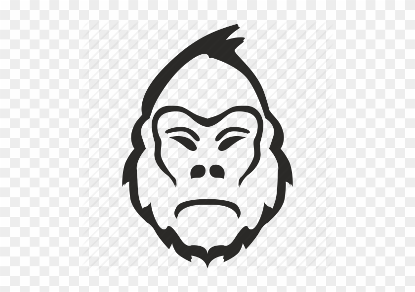 Gorilla Head Drawing - Gorilla #363311