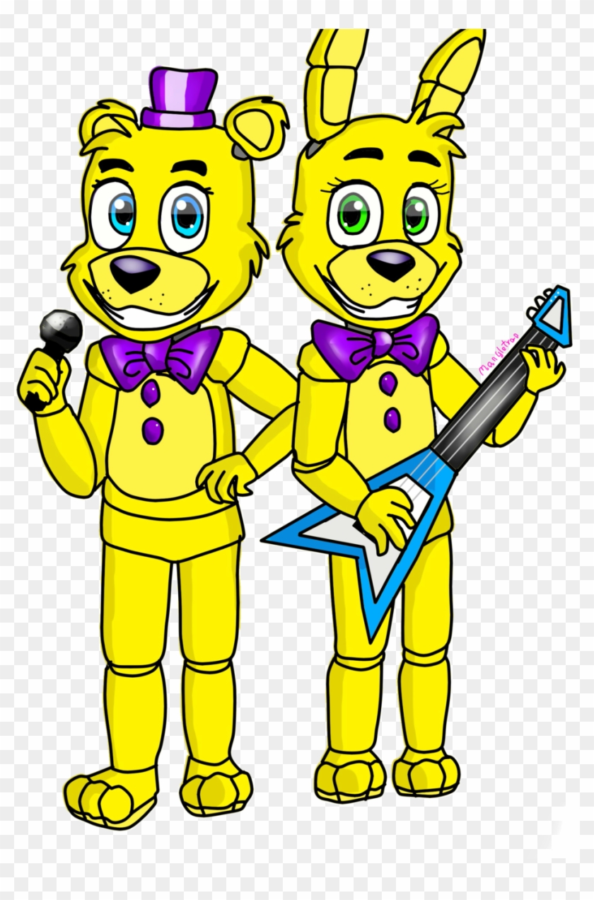 Fnaf World Fredbear And Spring Bonnie By Mad Scientist - Fnaf World Fredbear And Springbonnie #363334