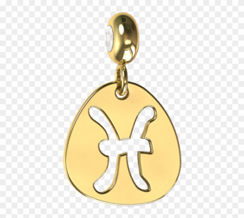 Gold Pisces Charm - Silver #363402