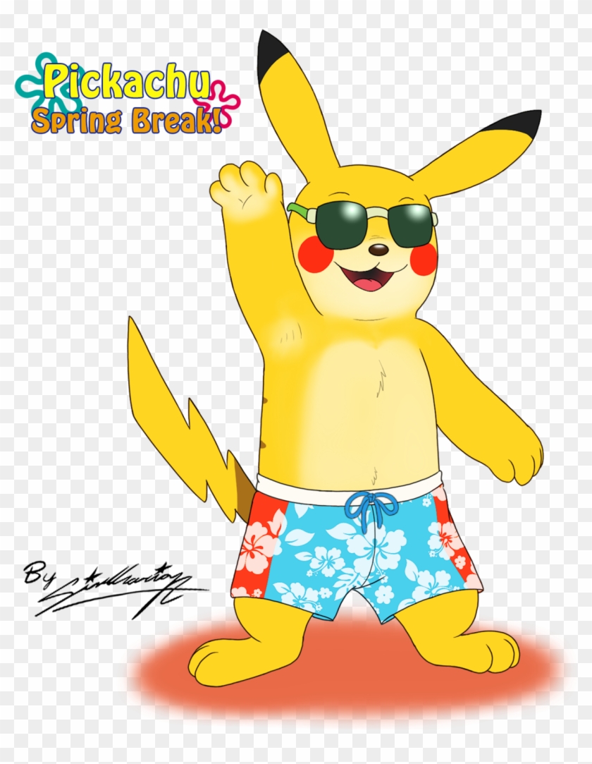 Pikachu In Spring Break By Sagadreams - Manga #363493