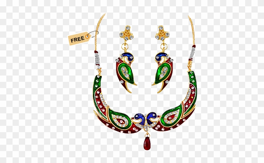 Indian Traditional Red,green & Blue Enameled #363667