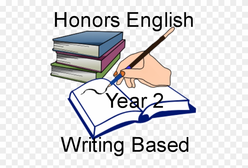 Honors English Writing Based Year 2 Text - Open Book Clip Art #363760