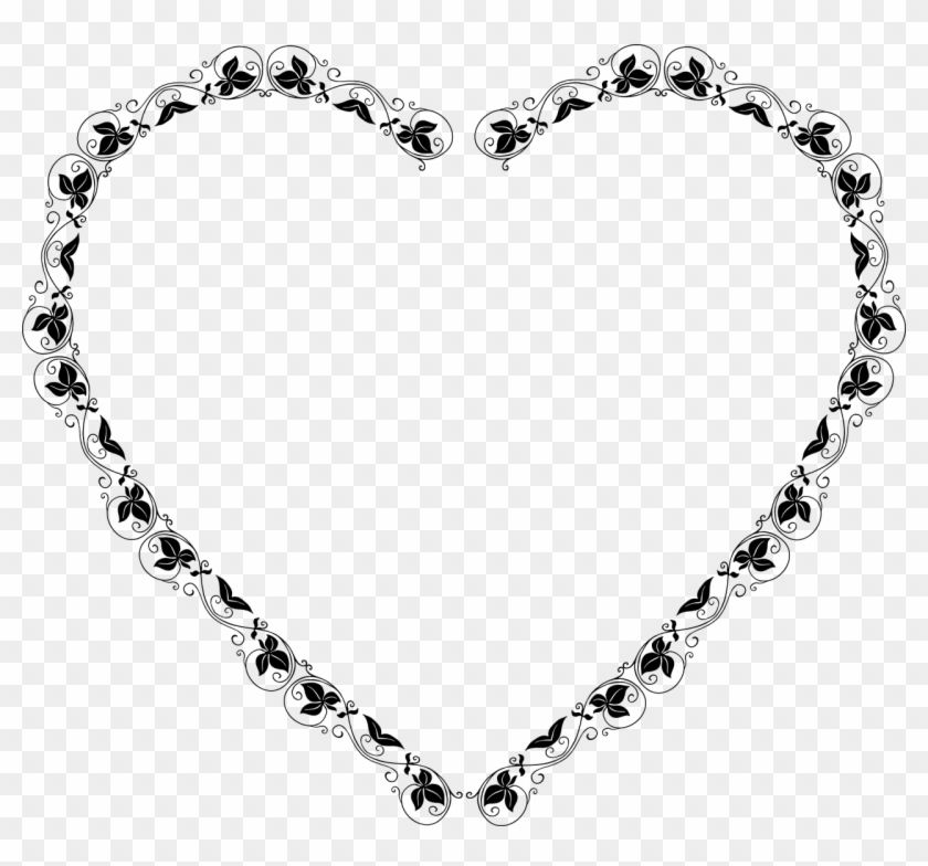 Free Image On Pixabay - Border Frame Black And White Love #363792