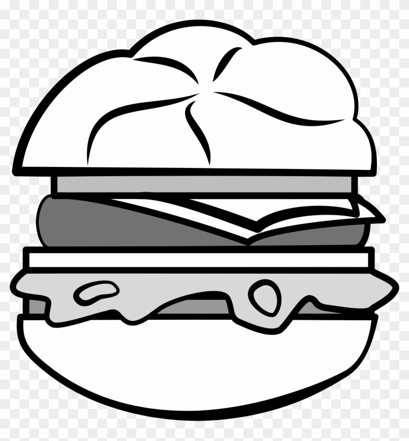 Big Image - Hamburguesa Silueta Png #363851