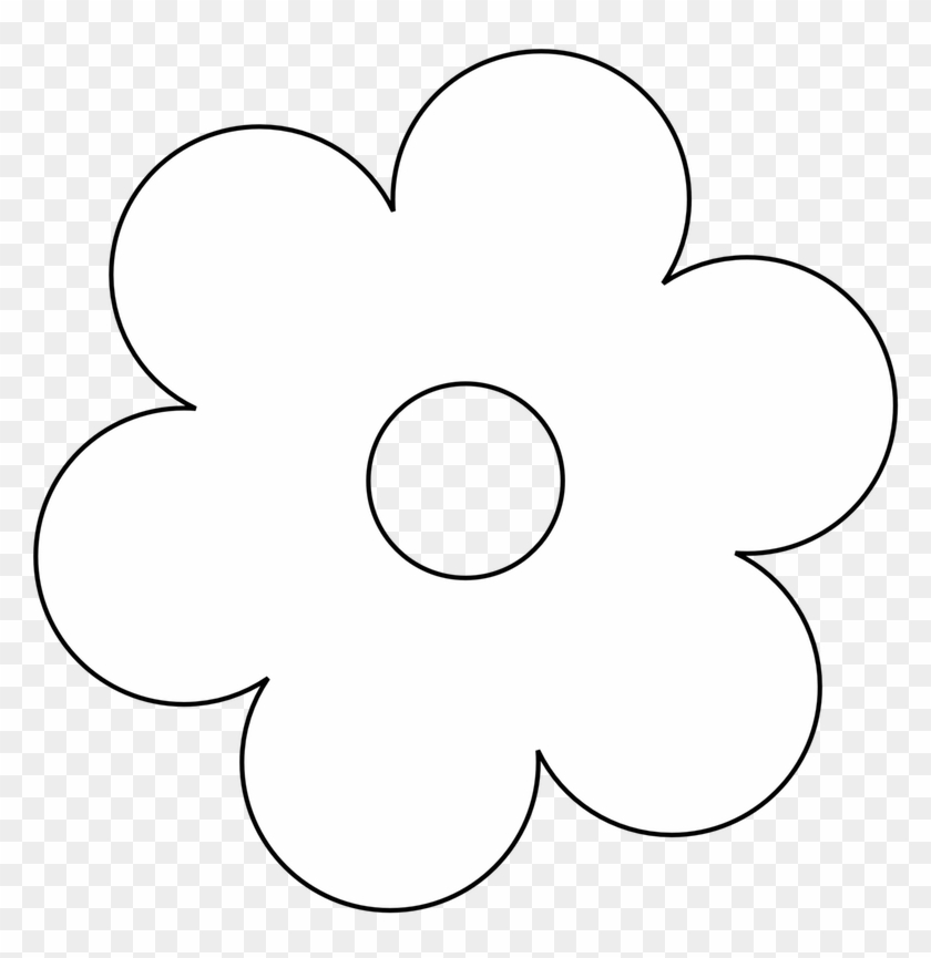 Flower Black And White Clip Art Flowers Clipart Pot - Flower Black And White #363859