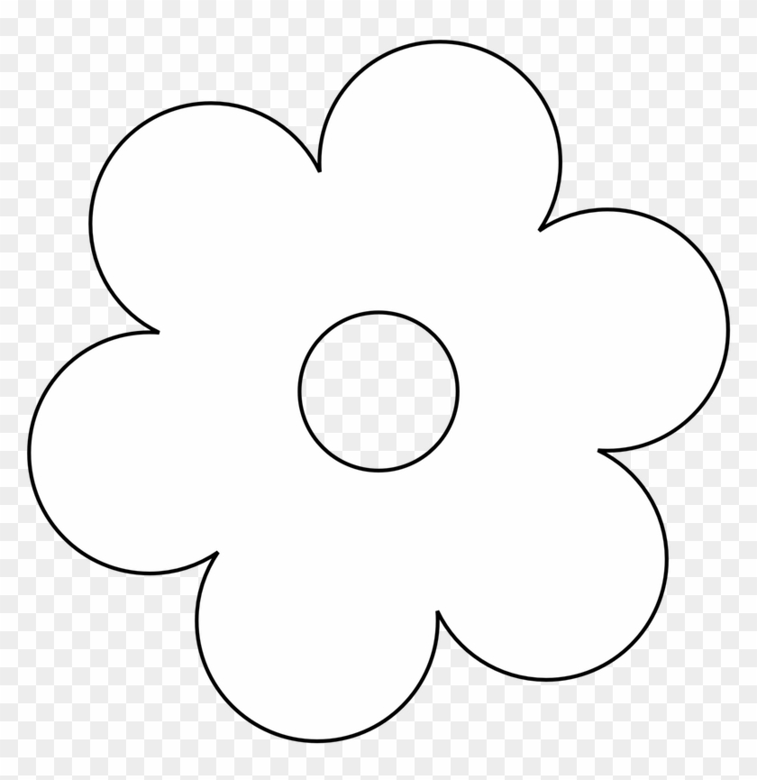 Flower Black And White Clip Art Flowers Clipart Pot - Flower Black And White #363859