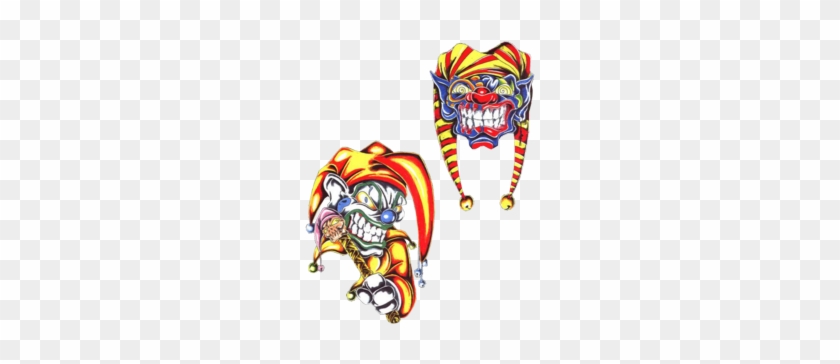 Full Back Skull Joker N Chess Tattoo Design - Tattoo Clown Png #363881
