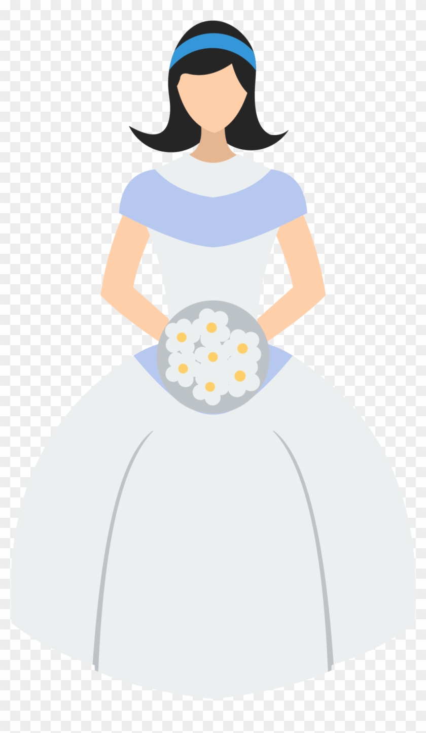 Bride Contemporary Western Wedding Dress Illustration - Bride Contemporary Western Wedding Dress Illustration #363930