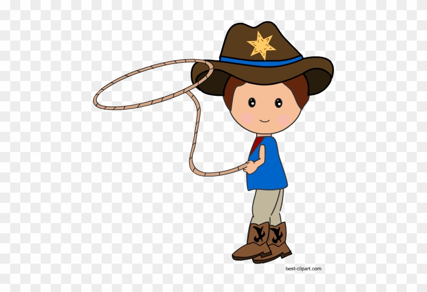 Cowboy With A Lasso Rope Clip Art - Lasso #363934