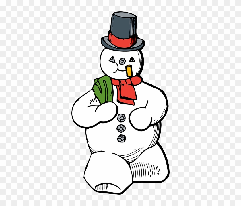 Man, Recreation, Cartoon, Winter, Holiday, Snowman - Snowman Clip Art #363975