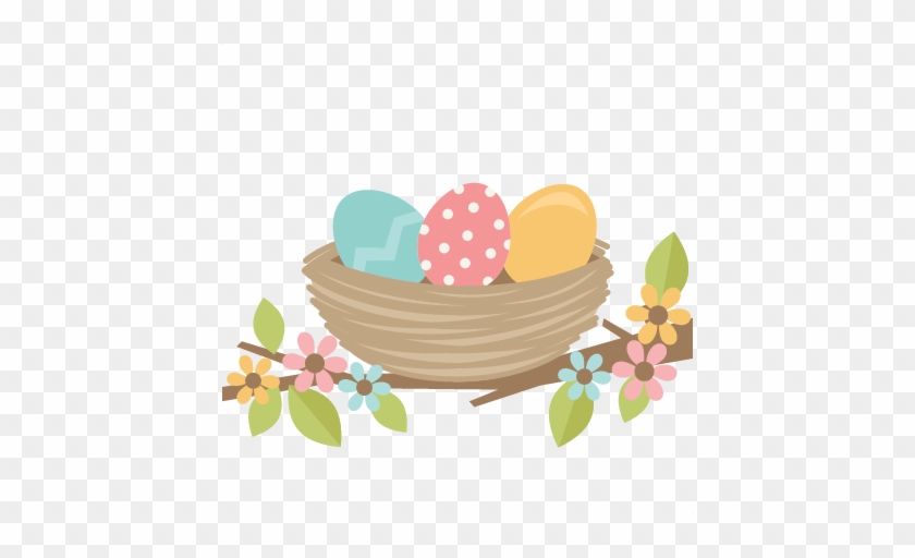 Nest On Branch Svg Scrapbook Cut File Cute Clipart - Easter Nest Clip Art #364001