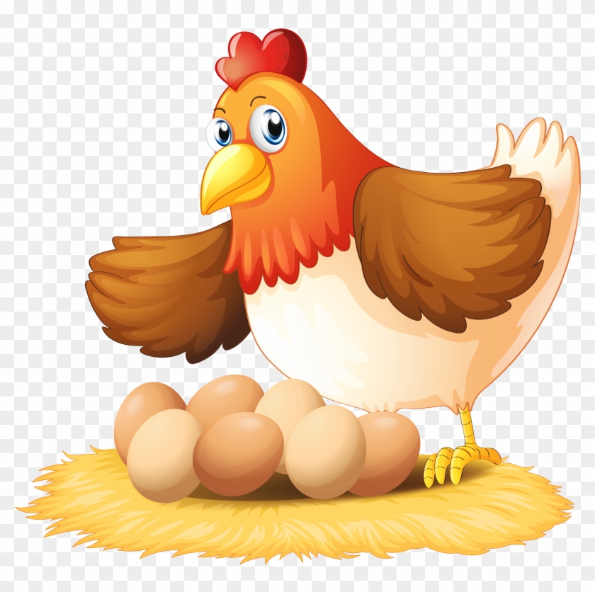 Hen With Eggs Png Clipart - Hen With Eggs #364034