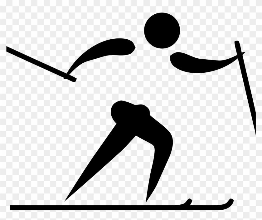 Cross Country Skiing Clipart - Cross Country Skiing Olympic Logo #364045