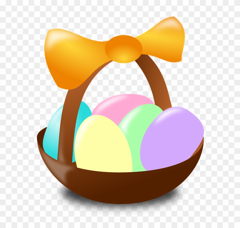 Nest Clipart Easter Egg - Easter Egg Basket Clip Art #364122