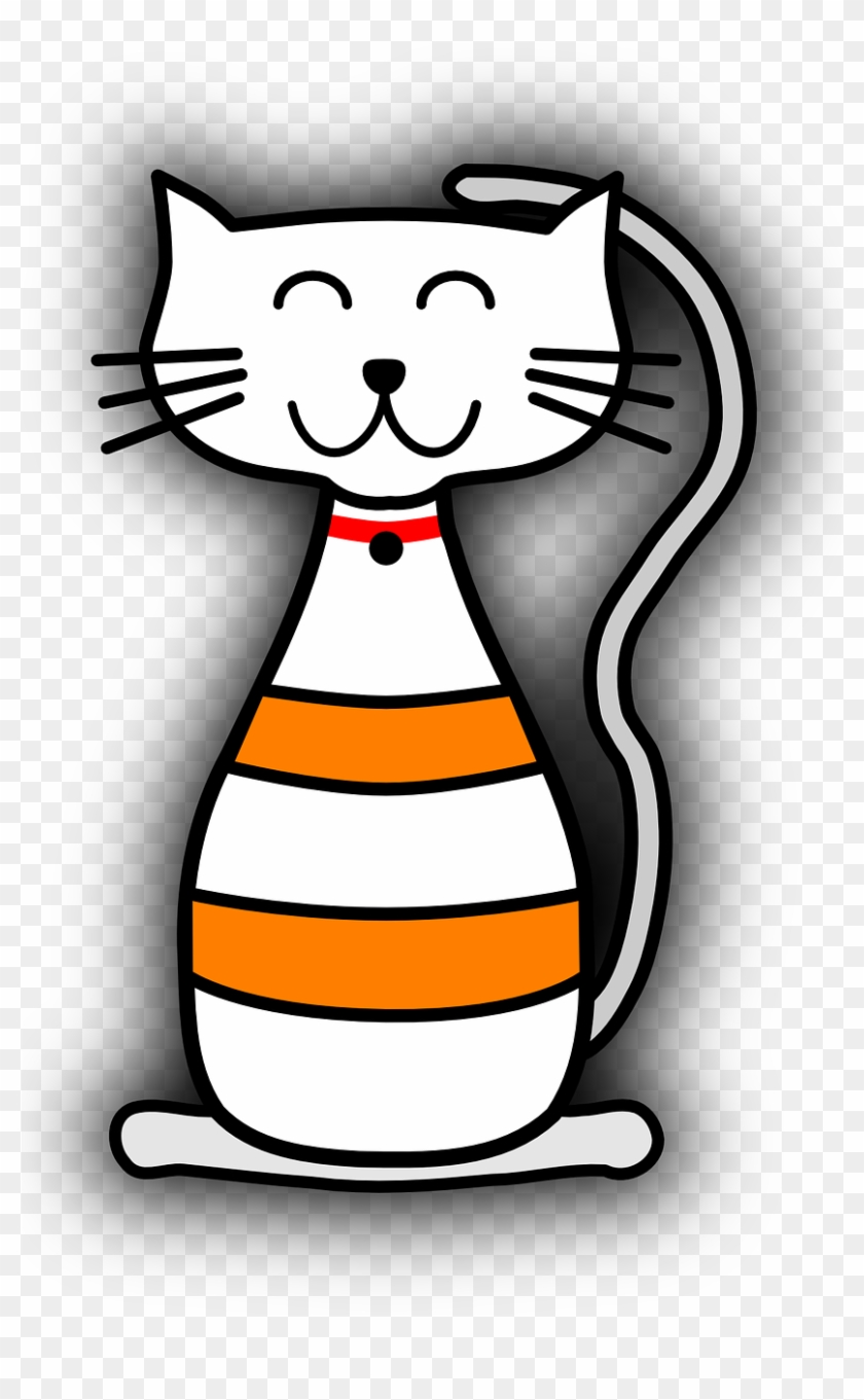 Cat Striped Smiling Cartoon Png Image - Thanks For Making My Birthday Special #364126