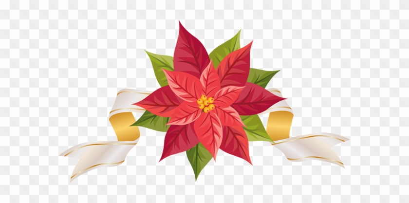 Poinsettia Clipart Transparent - Poinsettia Clip Art Free #364138