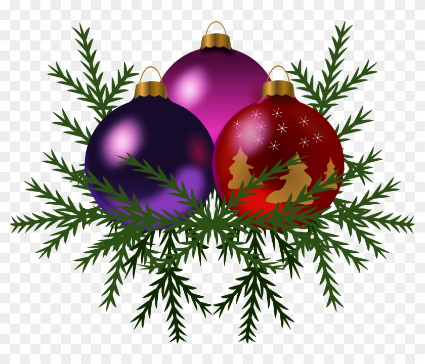 Decoration Clipart Poinsettia - Trio Of Holiday Ornaments Round Ornament #364161
