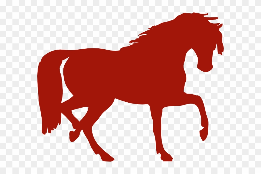 Red Horse Clip Art - Horse Silhouette Clip Art #364252