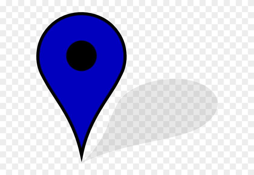 Map Pin In Dark Blue #364327