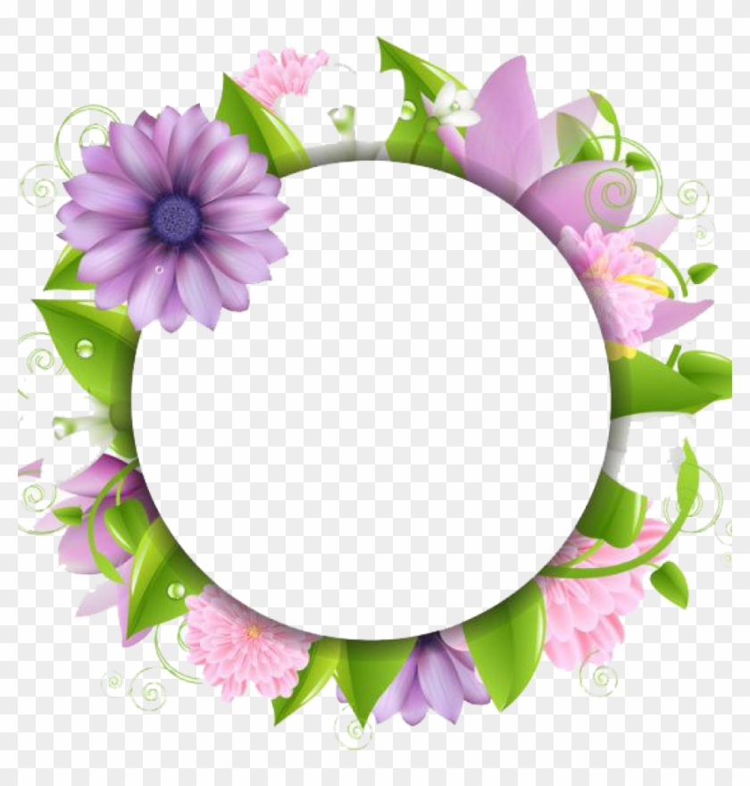 Flower Border Png Download Flowers Borders Free Png - Clip Art Flowers Border #364329