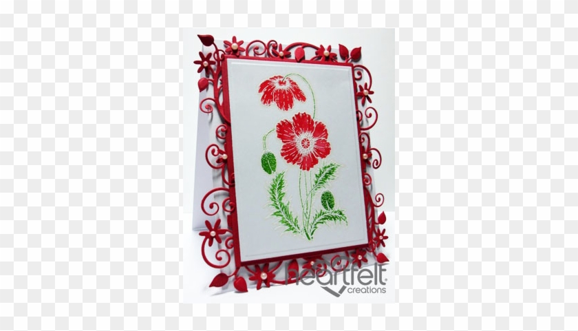 White/red Card, Grand Calibur, Ivory Promarker Pen, - Heartfelt Creations #364398