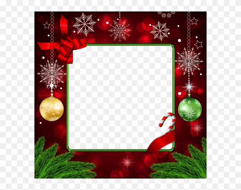 Beautiful Red Deco Png Christmas Frame - Beautiful Christmas Photo Frames #364446