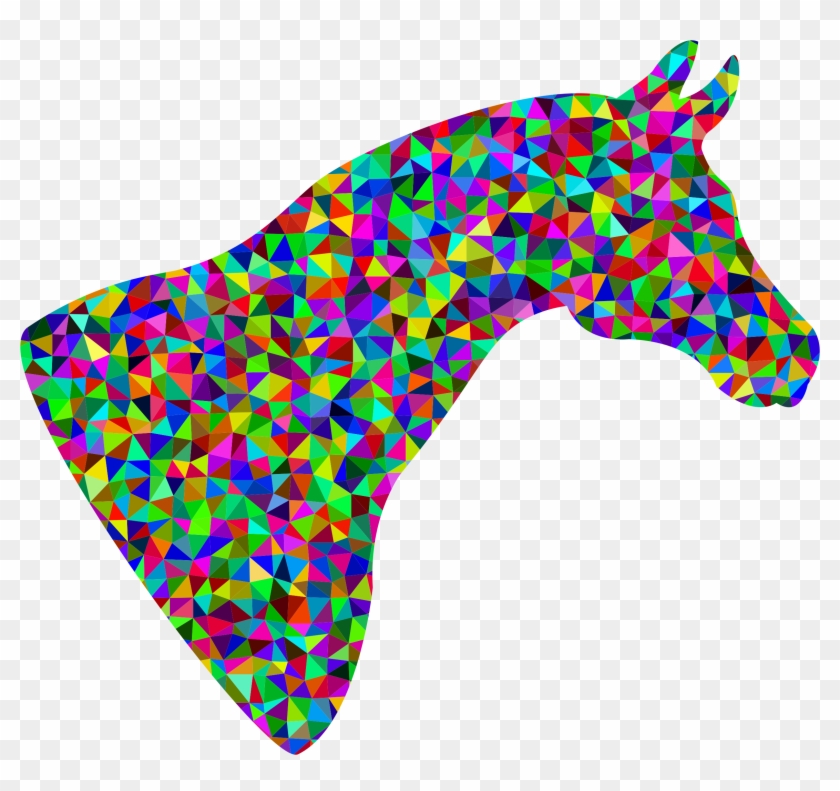 Low Poly Horse Head - Prismatic Horses #364544