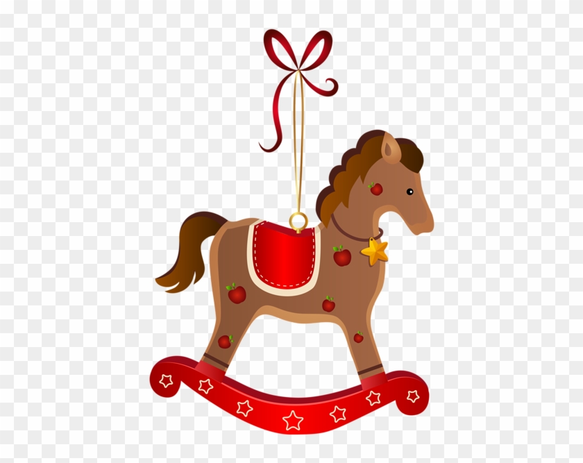 Rocking Horse Christmas Ornament Transparent Png Clip - Rocking Horse Christmas Ornament #364549