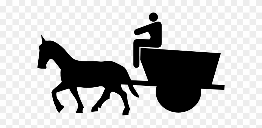 Cart & Horse With Rider Clip Art - روبابيكيا حاجات قديمه للبيع #364670