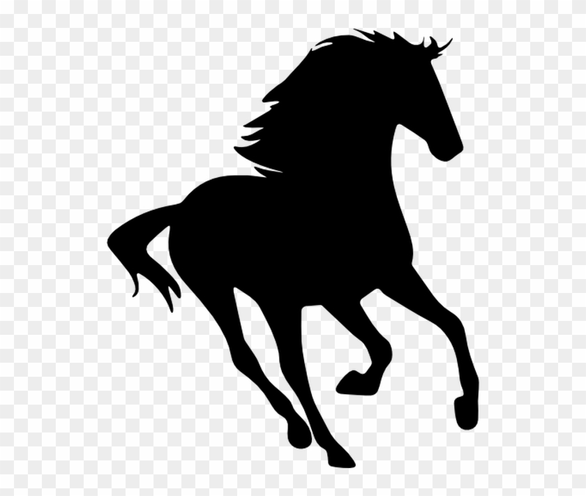 Standing Horse Silhouette Drawing Clip Art - Running Horse Silhouette Png #364683