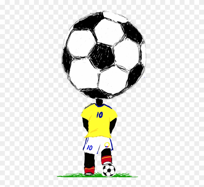 Cartoon Girl Playing Soccer 24, - Sports #364692