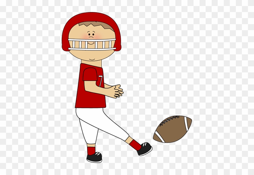 Boy Kicking Football Clip Art - Kicking A Football Clipart #364697