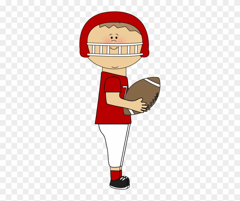 Football Clip Art - Red Football Player Clip Art #364738