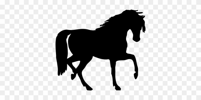 Jog Trot Horse Trot Silhouette Animal Ridi - Horse Silhouette Clip Art #364802