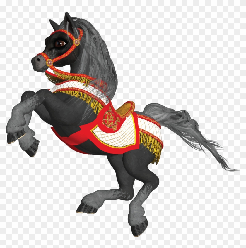 Free Clipart Of A Rearing Horse - St George's Day Activities #364806