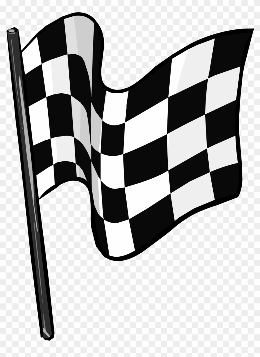 Racing Clipart Flag Png - Checkered Flag Png #364823