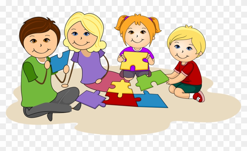 Kids Work Together Clipart #364870