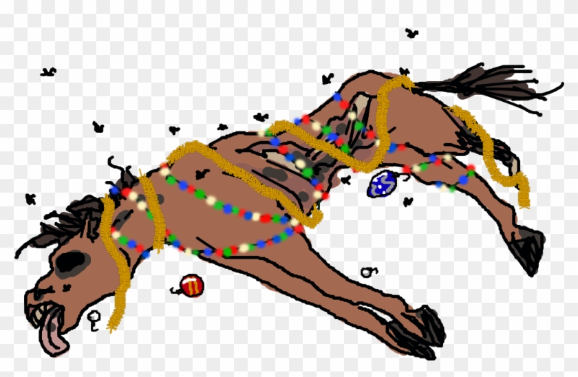 Christmas Horse Coloring Pages Many Interesting Cliparts - Illustration #364961
