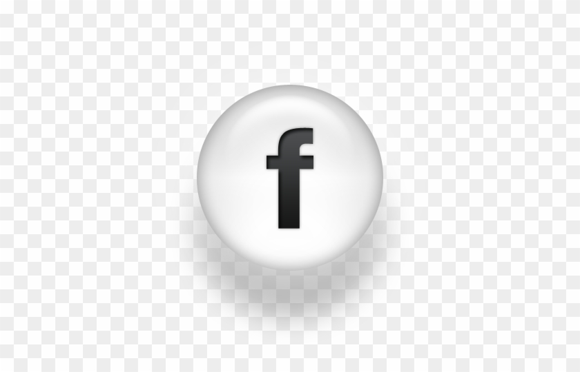 098105 Black White Pearl Icon Social Media Logos - Facebook Logo Black And White #364989