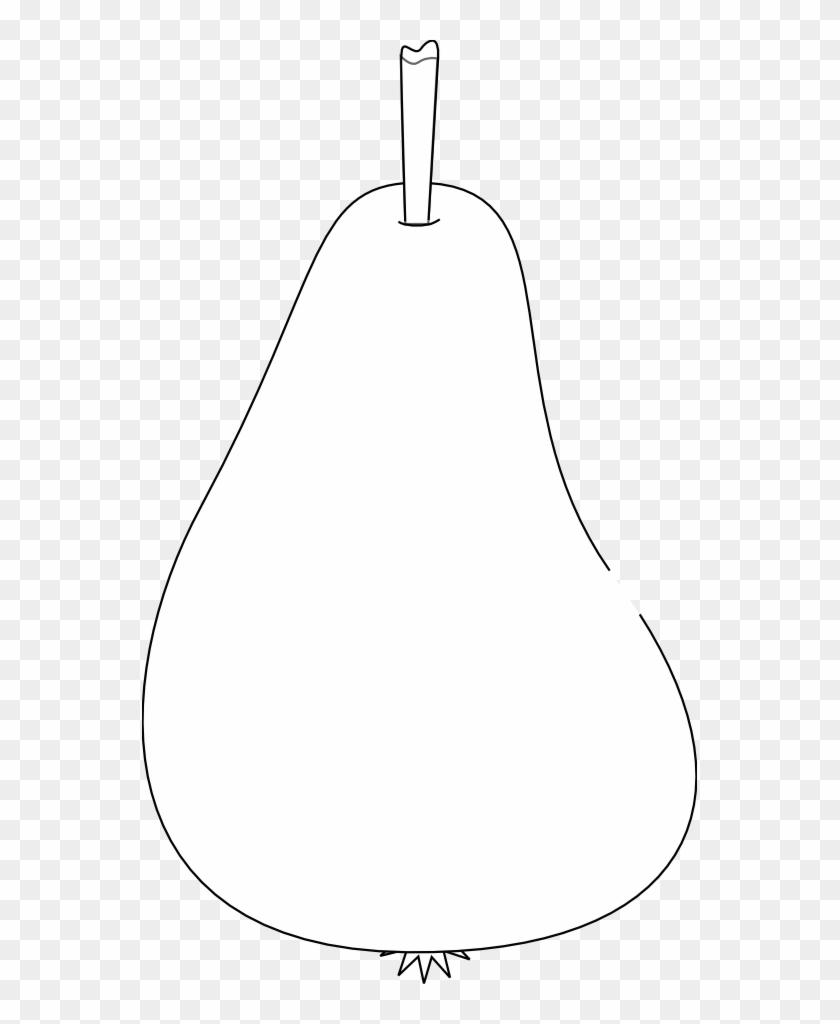 Free Pear Black And White - Clip Art #365043