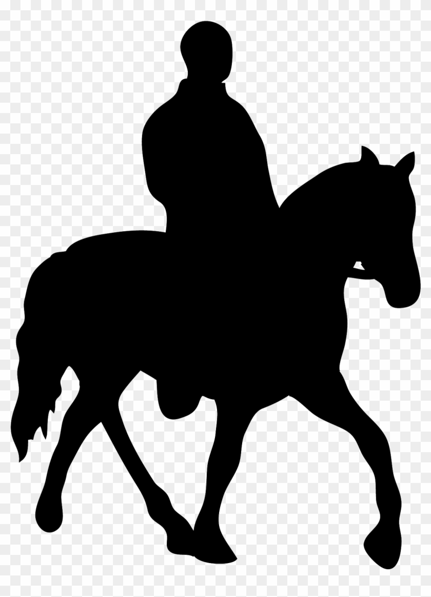 Alba-equestrian - Com - Man On Horse Silhouette #365127