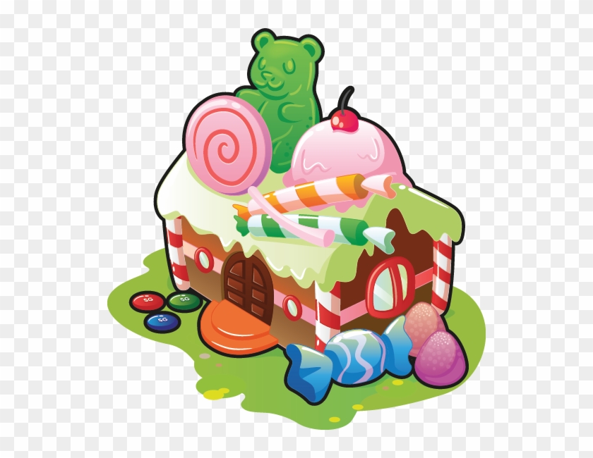 Excellent Minimo Candy House Forest Forest With Animated - Candy House Png #365186