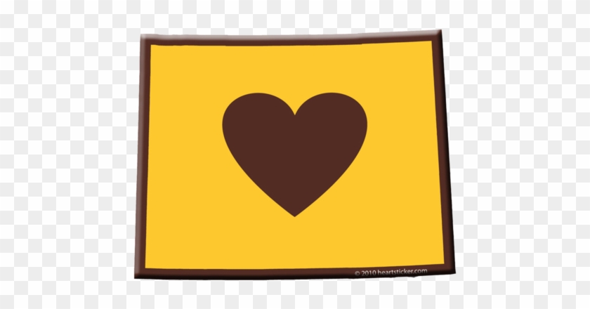 Heart In Wyoming Sticker - Heart #365189