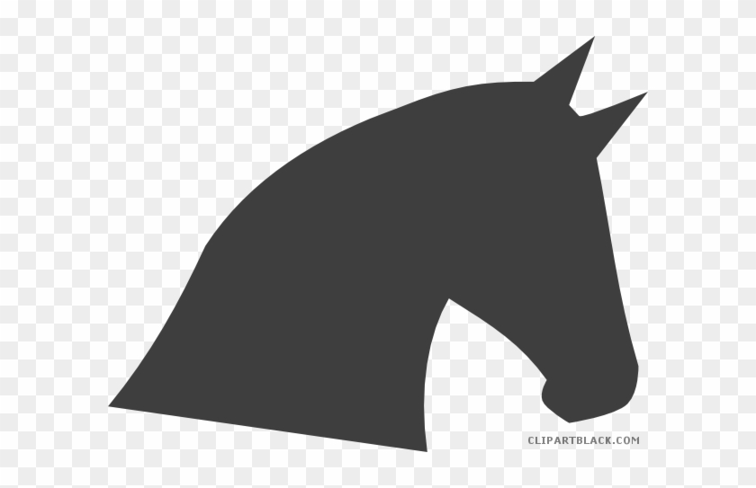 Horse Head Animal Free Black White Clipart Images Clipartblack - Horse Head Clip Art #365190