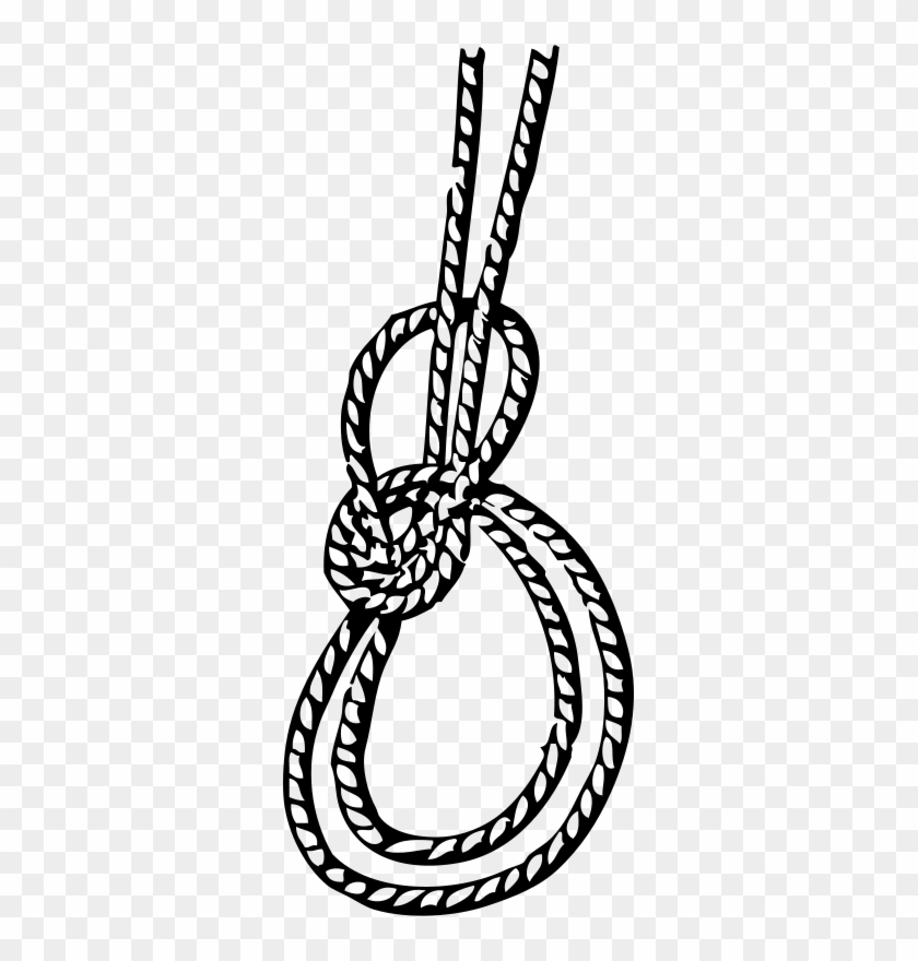 Similar Clip Art - Bowline Knot Vector #365222